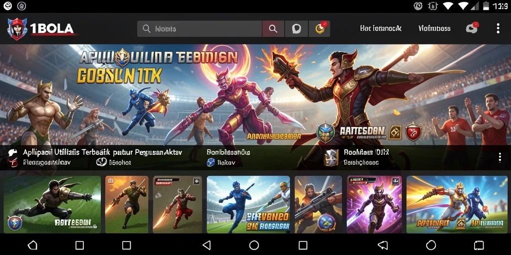 Screenshot utama 11BOLA menampilkan antarmuka aplikasi yang user-friendly.