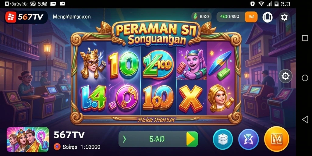 Screenshot gameplay 567TV menampilkan fitur Slot yang menarik dan berwarna.