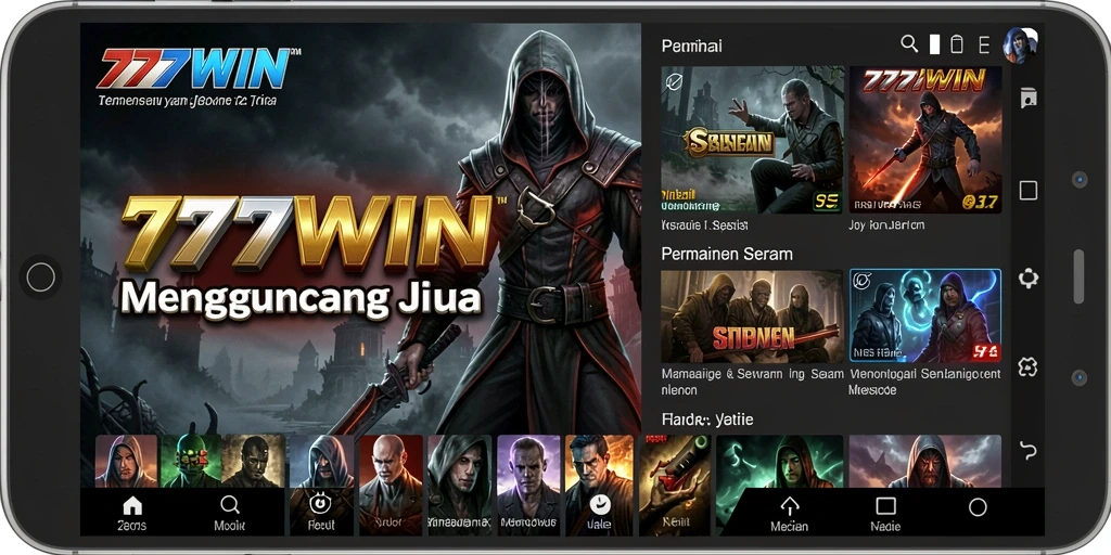 Screenshot gameplay <strong>777WIN</strong> yang menampilkan suasana seram dan menegangkan.