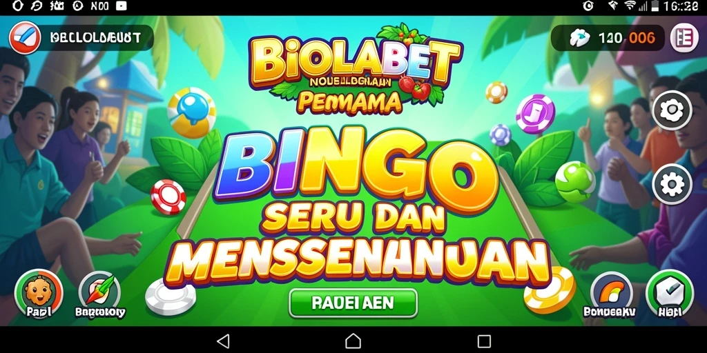 Screenshot gameplay seru dalam permainan Bingo BIOLABET.