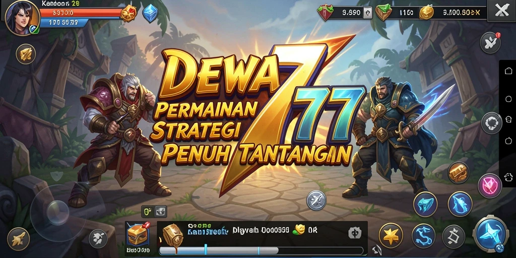 Tampilan dinamis dari gameplay strategi yang menantang di DEWA777.