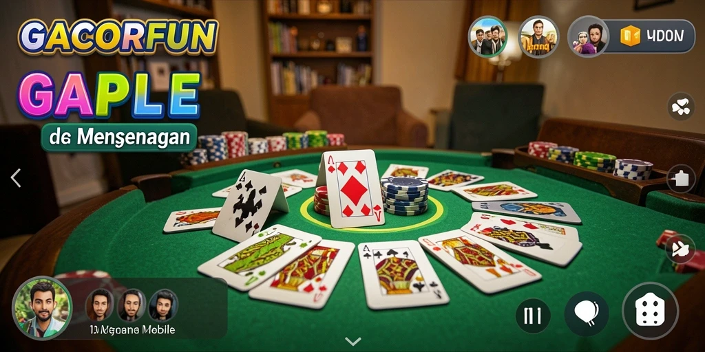 Tampilan gameplay GACORFUN yang seru dan interaktif antara pemain.