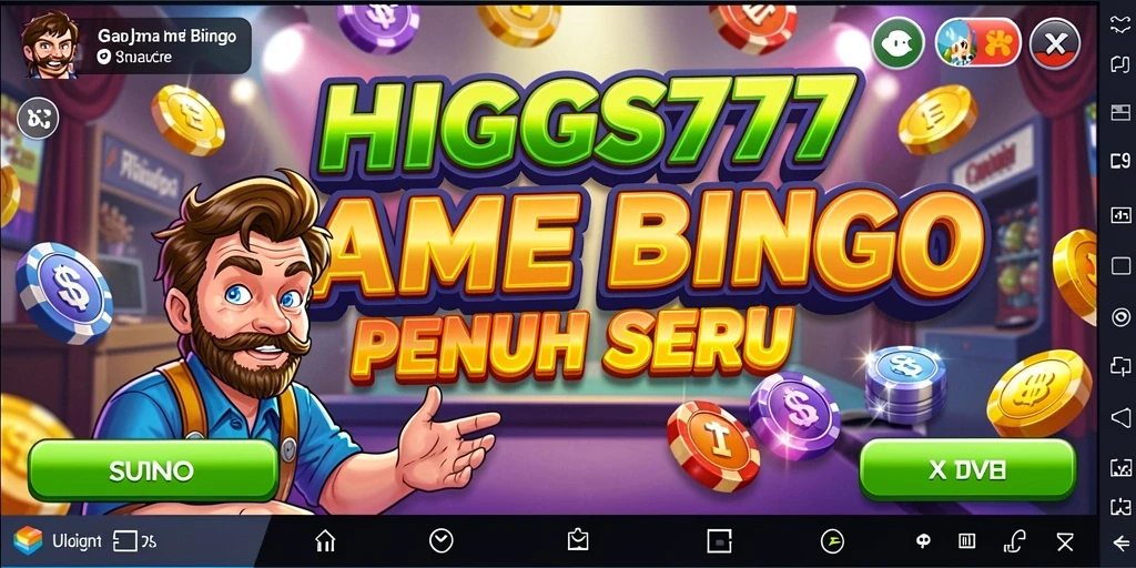 Tampilan antarmuka HIGGS777 yang cerah dan menarik saat bermain Bingo.