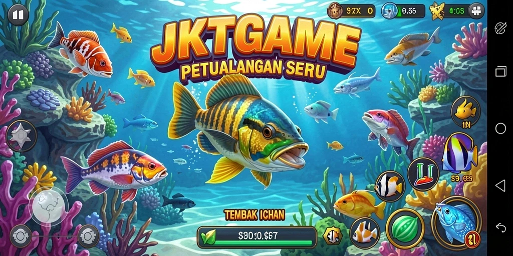 Gameplay seru menembak ikan di JKTGAME.