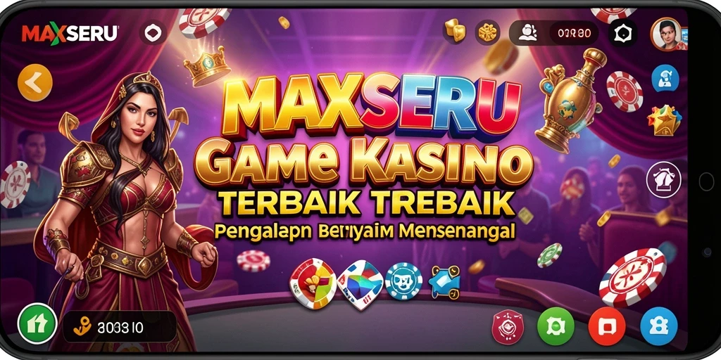 Tampilan gameplay seru dalam MAXSERU yang mengasyikkan.