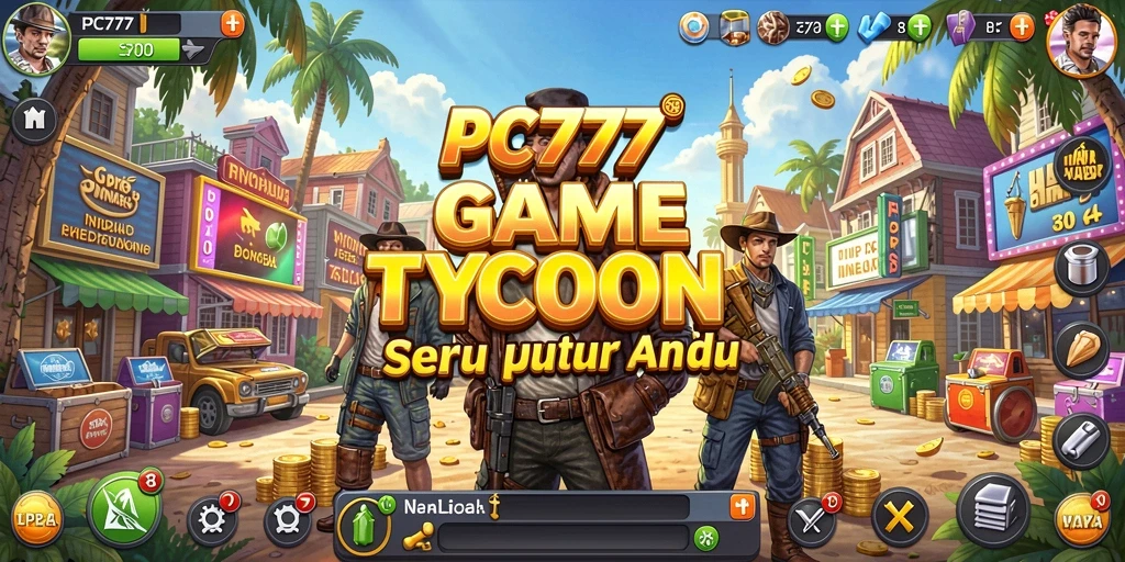 Tampilan gameplay <strong>PC777</strong> yang menarik dalam dunia Tycoon.