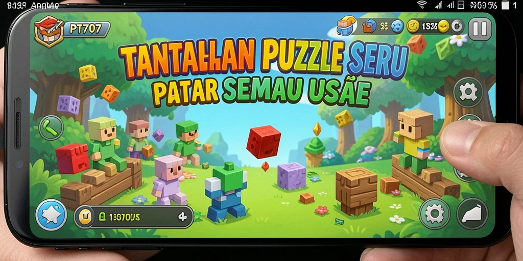 Tampilan gameplay seru PT707 dengan teka-teki yang menarik dan menantang.