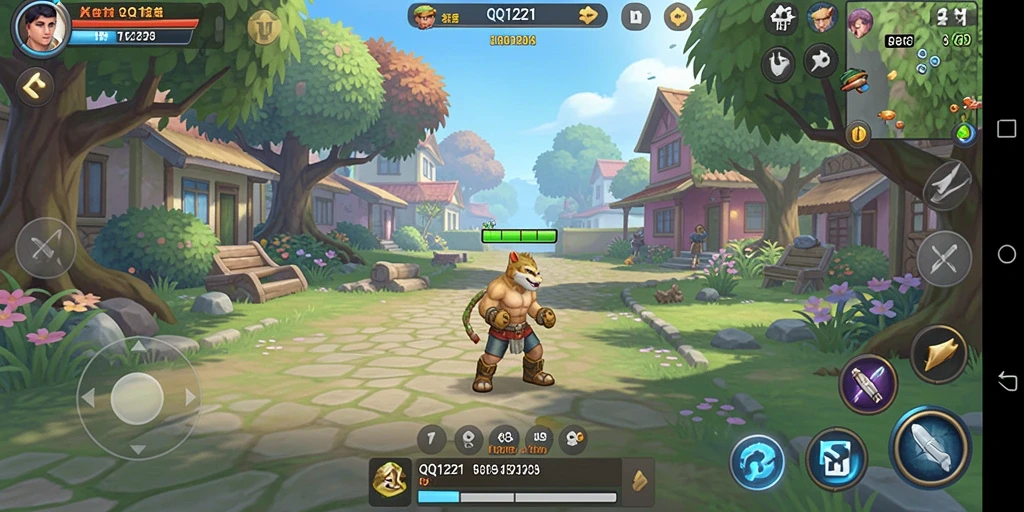 Tangkapan layar gameplay <strong>QQ1221</strong> yang menunjukkan aktivitas karakter dalam dunia simulasi.