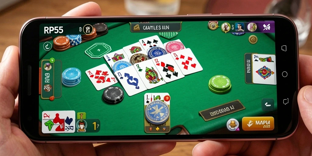 Tampilan gameplay Gaple yang menarik dan interaktif.
