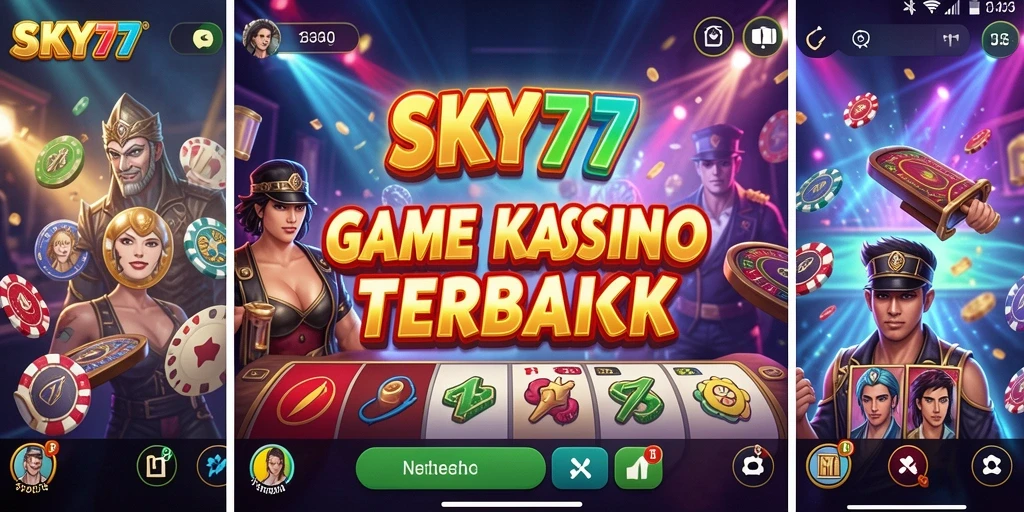 Tampilan screenshot utama SKY77 menampilkan gameplay Kasino yang menarik.