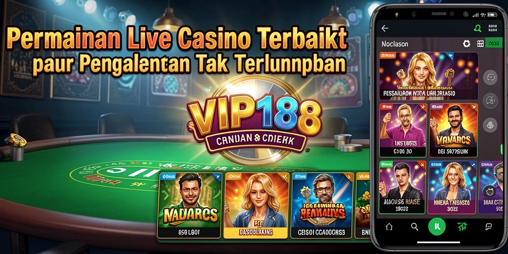 Tampilan gameplay Live Casino yang menarik dan interaktif.