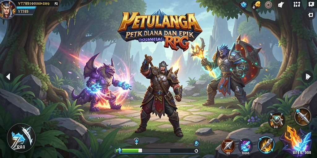Screenshot gameplay VT789 menampilkan aksi epik dan karakter yang mengesankan.
