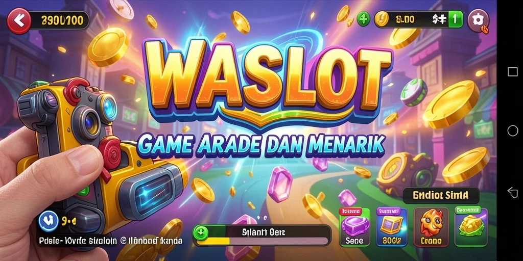 Tampilan gameplay WASLOT yang penuh aksi dan tantangan arcade.